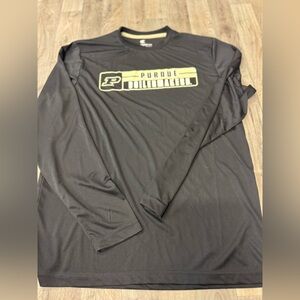 Men's Purdue Boilermakers Colosseum Black Long Sleeve T-Shirt Size Large